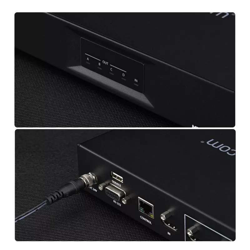 StarTech.com 2x2 HDMI videostena ovládač – 4K 60 Hz HDMI 2.0 video vstup na 4x 1080p výstup – videostena procesor pre viacero monitorov – videostena splitter – RS232/Ethernet ovládanie