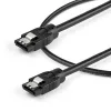 StarTech.com 0,3 m okrúhly SATA kábel, 0,3 m, SATA III, SATA 7-pin, SATA 7-pin, konektor samec/samec, čierny