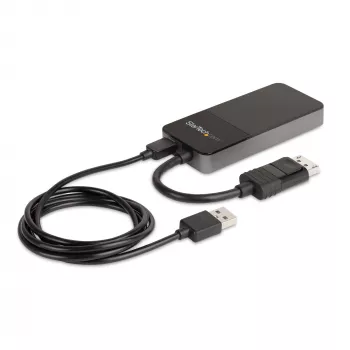 StarTech.com 3-portový multi monitor adaptér – DisplayPort 1.4 na 3x 4K DisplayPort video splitter – dual alebo triple 4K – laptop/desktop DisplayPort MST hub pre viacero monitorov – len pre Windows PC