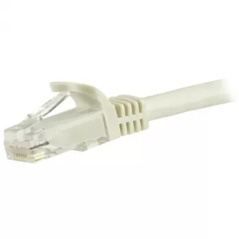 StarTech.com 1,5 m CAT6 Ethernet kábel – biela CAT 6 Gigabit Ethernet kábel – 250 MHz 100 W PoE RJ45 UTP sieťový/patch kábel bez západky s odľahčením ťahu, jednotlivo testovaný
