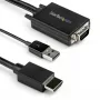 StarTech.com 2m VGA na HDMI konvertorový kábel s podporou USB zvuku a napájaním – analógovo-digitálny video adaptérový kábel na pripojenie VGA PC k HDMI monitoru – 1080p samec na samec monitorový kábel
