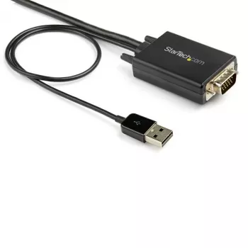 StarTech.com 2m VGA na HDMI konvertorový kábel s podporou USB zvuku a napájaním – analógovo-digitálny video adaptérový kábel na pripojenie VGA PC k HDMI monitoru – 1080p samec na samec monitorový kábel