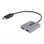 StarTech.com DP na Dual HDMI MST HUB - Dual HDMI 4K 60Hz - DisplayPort multi-monitor adaptér s 30 cm káblom - DP 1.4 Multi Stream Transport Hub, DSC | HBR3 - DP na HDMI splitter