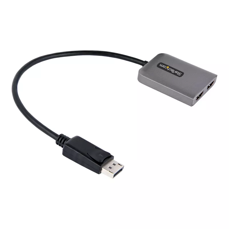StarTech.com DP na Dual HDMI MST HUB - Dual HDMI 4K 60Hz - DisplayPort multi-monitor adaptér s 30 cm káblom - DP 1.4 Multi Stream Transport Hub, DSC | HBR3 - DP na HDMI splitter