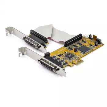 StarTech.com 8-port PCI Express RS232 sériová adaptérová karta, PCIe RS232 sériová karta, 16C1050 UART, Low Profile sériová DB9 riadiaca/rozširujúca karta, 15 kV ESD ochrana, iba Windows – TAA