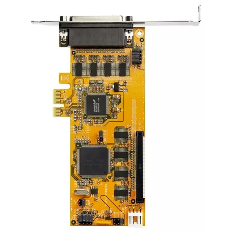 StarTech.com 8-port PCI Express RS232 sériová adaptérová karta, PCIe RS232 sériová karta, 16C1050 UART, Low Profile sériová DB9 riadiaca/rozširujúca karta, 15 kV ESD ochrana, iba Windows – TAA