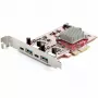 StarTech.com 4-port USB PCIe karta – 10-Gbit/s USB PCI-Express rozširujúca karta s 2 kontrolérmi – 2x USB-C a 2x USB-A porty (USB 3.2/3.1 Gen 2) – USB/USB-C PCIe karta – Full Profile