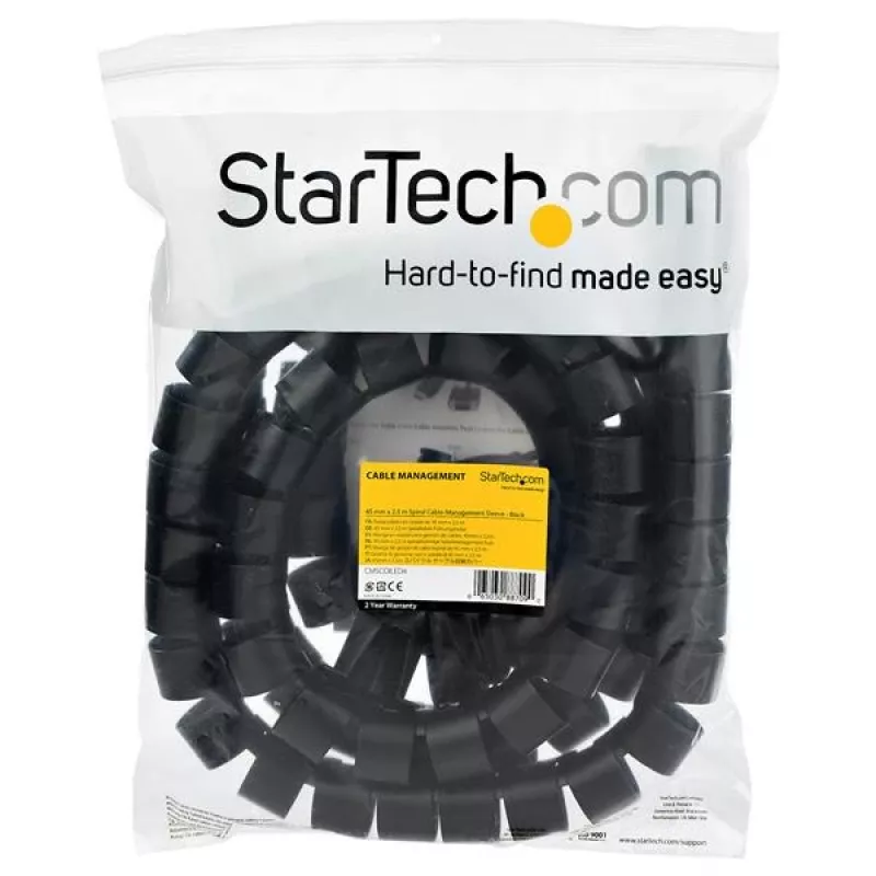 StarTech.com 2,5 m (8,2 ft.) manžeta na manažment káblov – špirála – priemer 45 mm