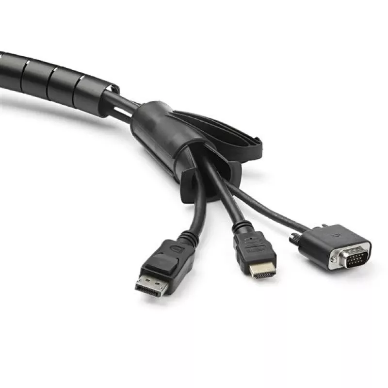 StarTech.com 1,5 m (4,9 ft.) manžeta na manažment káblov – špirála – priemer 45 mm (1,8 in.)