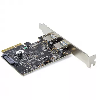 StarTech.com 2-portová USB PCIe karta s 10 Gbit/s na port – USB 3.1/3.2 Gen 2 Type-A PCI Express 3.0 x2 hostiteľský radič – rozširujúca karta – Full/Low Profile – Windows & Linux