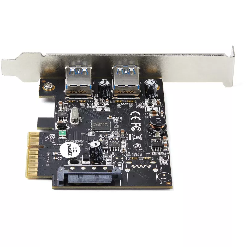 StarTech.com 2-portová USB PCIe karta s 10 Gbit/s na port – USB 3.1/3.2 Gen 2 Type-A PCI Express 3.0 x2 hostiteľský radič – rozširujúca karta – Full/Low Profile – Windows & Linux