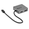 StarTech.com USB-C multiport adaptér – USB 3.1 Gen 2 Type-C mini dock – USB-C na 4K HDMI alebo 1080p VGA video – 10 Gbit/s USB-A USB-C, GbE – prenosný cestovný dok pre notebook – funguje s Thunderbolt 3