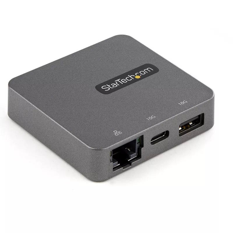 StarTech.com USB-C multiport adaptér – USB 3.1 Gen 2 Type-C mini dock – USB-C na 4K HDMI alebo 1080p VGA video – 10 Gbit/s USB-A USB-C, GbE – prenosný cestovný dok pre notebook – funguje s Thunderbolt 3