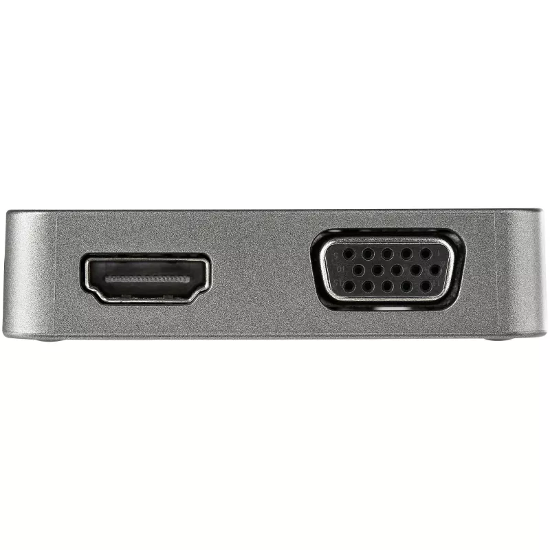StarTech.com USB-C multiport adaptér – USB 3.1 Gen 2 Type-C mini dock – USB-C na 4K HDMI alebo 1080p VGA video – 10 Gbit/s USB-A USB-C, GbE – prenosný cestovný dok pre notebook – funguje s Thunderbolt 3