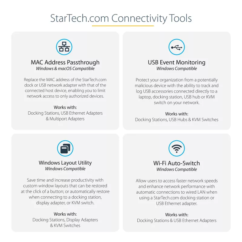 StarTech.com USB-C multiport adaptér – USB 3.1 Gen 2 Type-C mini dock – USB-C na 4K HDMI alebo 1080p VGA video – 10 Gbit/s USB-A USB-C, GbE – prenosný cestovný dok pre notebook – funguje s Thunderbolt 3