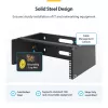 StarTech.com 4U nástenný sieťový rack – 14 inch hĺbka (plochý profil) – 19 inch držiak patch panelu pre ploché serverové a IT zariadenia, sieťové switche – nosnosť 20 kg, čierna
