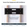 StarTech.com 4U nástenný sieťový rack – 14 inch hĺbka (plochý profil) – 19 inch držiak patch panelu pre ploché serverové a IT zariadenia, sieťové switche – nosnosť 20 kg, čierna