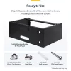 StarTech.com 4U nástenný sieťový rack – 14 inch hĺbka (plochý profil) – 19 inch držiak patch panelu pre ploché serverové a IT zariadenia, sieťové switche – nosnosť 20 kg, čierna