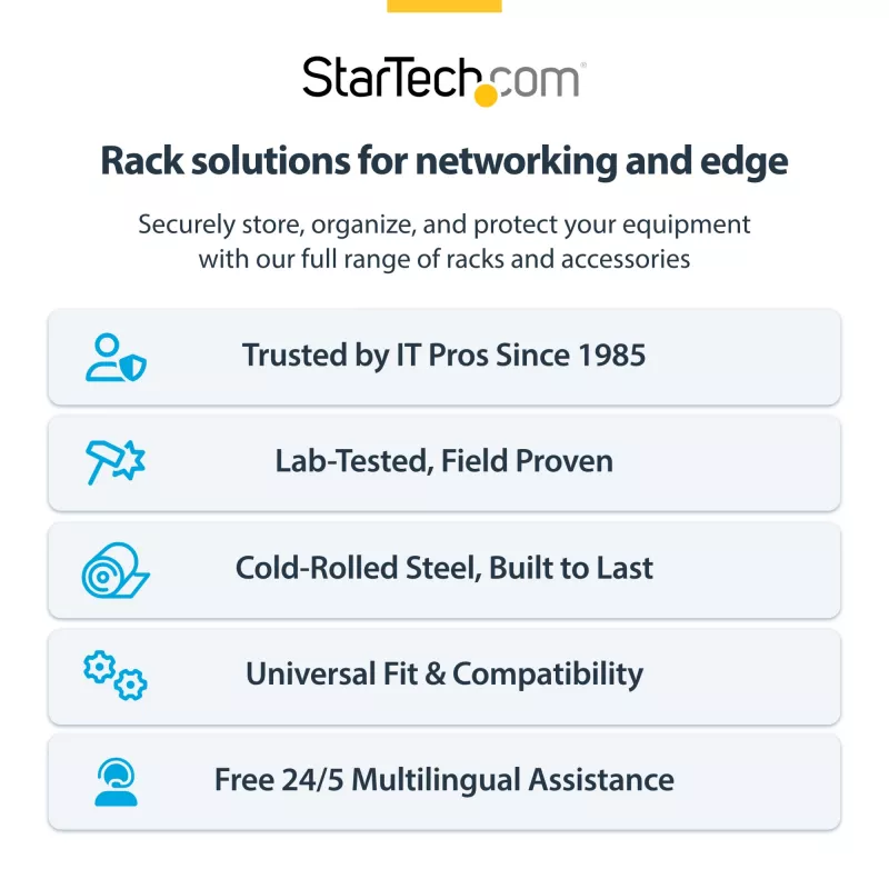 StarTech.com 4U nástenný sieťový rack – 14 inch hĺbka (plochý profil) – 19 inch držiak patch panelu pre ploché serverové a IT zariadenia, sieťové switche – nosnosť 20 kg, čierna