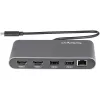 StarTech.com dual-monitor Thunderbolt Mini Dock, 4K 60Hz HDMI, hub bez ovládačov pre Windows & Mac, Gigabit Ethernet, 1 x USB 5Gbps & 1x USB 2.0, 28 cm kábel