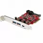 StarTech.com 5-portová USB PCIe karta - 10Gbps USB 3.1 Gen 2 PCIe karta s 1x USB-C & 2x USB-A - 1x 2 port IDC (interné 5Gbps USB rozšírenie) - USB C PCI Express radič karta