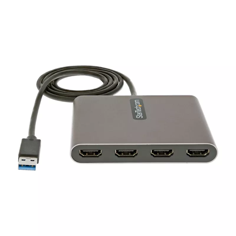StarTech.com USB 3.0 na Quad HDMI adaptér, USB na 4x HDMI monitor konvertor pre Windows (bez podpory pre macOS/ChromeOS/Linux) - TAA