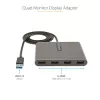 StarTech.com USB 3.0 na Quad HDMI adaptér, USB na 4x HDMI monitor konvertor pre Windows (bez podpory pre macOS/ChromeOS/Linux) - TAA
