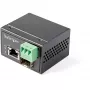 StarTech.com PoE+ priemyselný konvertor médií z optického vlákna na Ethernet 30W - SFP na RJ45 - Singlemode/Multimode optické vlákno na medený Gigabit Ethernet - mini/kompaktná veľkosť - IP-30/ -40 až +75°C