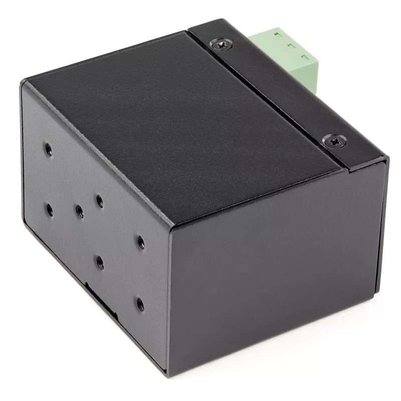 StarTech.com priemyselný konvertor médií z optického vlákna na Ethernet – 100 Mbit/s SFP na RJ45/Cat6 – Singlemode/Multimode optické vlákno na medenú sieť – 12-56 V DC – IP-30 / -40 až +75 °C