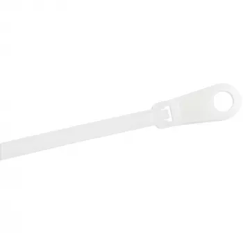 StarTech.com 6 inch (15 cm) viazacie pásky s upevňovacím otvorom – 1/8 inch (3 mm) široké, 1-1/2 inch (40 mm) priemer zväzku, 40 lb (18 kg) pevnosť v ťahu, samosvorné viazacie pásky z nylonu 66 so skrutkovým otvorom, UL certifikované, 100 ks balenie