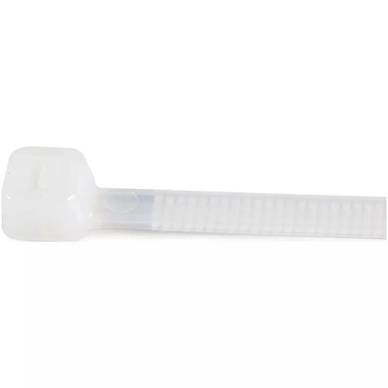 StarTech.com 10 inch (25 cm) viazacie pásky – 1/8 inch (4 mm) široké, 2-5/8 inch (68 mm) priemer zväzku, 50 lb (22 kg) pevnosť v ťahu, samosvorné nylonové viazacie pásky so zahnutým hrotom – 94V-2/UL certifikované, 100 ks balenie – biele