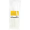 StarTech.com 10 inch (25 cm) viazacie pásky – 1/8 inch (4 mm) široké, 2-5/8 inch (68 mm) priemer zväzku, 50 lb (22 kg) pevnosť v ťahu, samosvorné nylonové viazacie pásky so zahnutým hrotom – 94V-2/UL certifikované, 100 ks balenie – biele