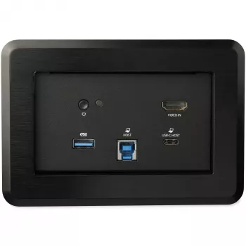 StarTech.com dokovacia stanica pre konferenčné miestnosti – univerzálny dok pre notebook – 4K HDMI, 60W Power Delivery, USB hub, GbE, audio – stolová konektivitná skrinka pre huddle/boardroom kolaboračné priestory