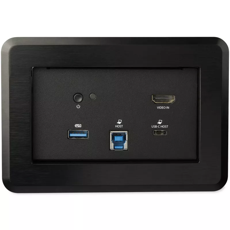 StarTech.com dokovacia stanica pre konferenčné miestnosti – univerzálny dok pre notebook – 4K HDMI, 60W Power Delivery, USB hub, GbE, audio – stolová konektivitná skrinka pre huddle/boardroom kolaboračné priestory