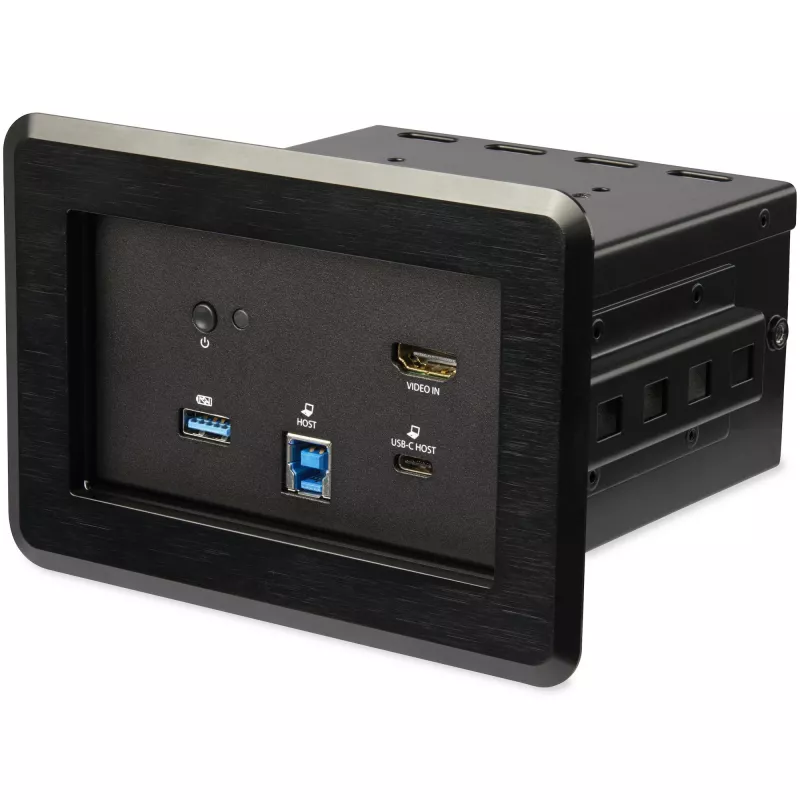 StarTech.com dokovacia stanica pre konferenčné miestnosti – univerzálny dok pre notebook – 4K HDMI, 60W Power Delivery, USB hub, GbE, audio – stolová konektivitná skrinka pre huddle/boardroom kolaboračné priestory