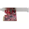 StarTech.com 1-portová USB 3.2 Gen 2x2 PCIe karta, USB-C 20 Gbit/s SuperSpeed PCI Express 3.0 x4 radič karta, USB Type-C adaptérová karta, len dáta, Windows/macOS/Linux, TAA