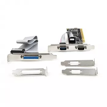 StarTech.com PCI Serial Parallel Combo karta s dvoma sériovými RS232 portami (DB9) & 1x paralelným LPT portom (DB25) – PCI combo adaptérová karta – PCI rozširujúca karta radič – PCI na tlačiareň karta