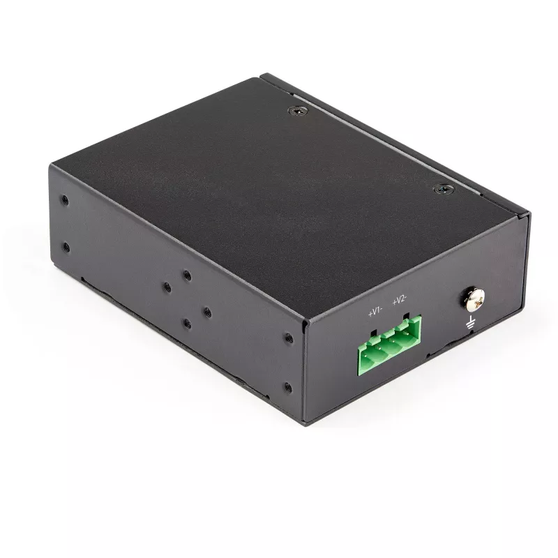 StarTech.com Industrial Gigabit Ethernet PoE Injector - 30W 802.3at PoE+ Midspan 48V-56VDC DIN Rail Power Over Ethernet Injector Adapter - -40C to +75C kamery/senzory/WLAN prístup