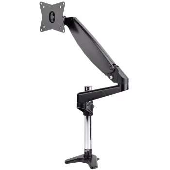 StarTech.com držiak monitora na stôl pre jeden VESA displej do 32 palcov alebo 49 palcov Ultrawide 8 kg – plne pohyblivé kĺbové a výškové nastavenie – C-svorka, prevlečenie cez stôl – rameno pre jeden monitor