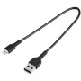 StarTech.com 30 cm robustný čierny kábel USB-A na Lightning – heavy-duty drsný aramidový USB Type-A na Lightning nabíjací/synchronizačný kábel – Apple MFi certifikovaný iPad/iPhone 12