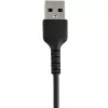 StarTech.com 30 cm robustný čierny kábel USB-A na Lightning – heavy-duty drsný aramidový USB Type-A na Lightning nabíjací/synchronizačný kábel – Apple MFi certifikovaný iPad/iPhone 12