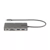 StarTech.com USB-C multiportový adaptér – HDMI 4K 30Hz alebo VGA Travel Dock – 5Gbps USB 3.0 hub (USB-A/USB-C porty) – 100W Power Delivery – SD/Micro SD – GbE – 30cm kábel – USB-C mini dock