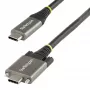 StarTech.com 50cm (20″) bočne skrutkovateľný USB-C kábel 10Gbps – USB 3.1/3.2 Gen 2 Type-C kábel – 100W (5A) Power Delivery nabíjanie, DP Alt Mode – Dvojité skrutkové zaistenie – USB-C kábel nabíjanie/synchronizácia