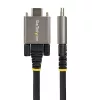 StarTech.com 50cm (20″) bočne skrutkovateľný USB-C kábel 10Gbps – USB 3.1/3.2 Gen 2 Type-C kábel – 100W (5A) Power Delivery nabíjanie, DP Alt Mode – Dvojité skrutkové zaistenie – USB-C kábel nabíjanie/synchronizácia