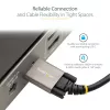 StarTech.com 50cm (20″) bočne skrutkovateľný USB-C kábel 10Gbps – USB 3.1/3.2 Gen 2 Type-C kábel – 100W (5A) Power Delivery nabíjanie, DP Alt Mode – Dvojité skrutkové zaistenie – USB-C kábel nabíjanie/synchronizácia