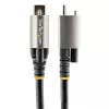 StarTech.com 50 cm horný skrutkovo zaistený USB-C kábel 10 Gb/s – USB 3.1/3.2 Gen 2 Type-C kábel – 100 W (5 A) Power Delivery nabíjanie, DP Alt Mode – jednoduché skrutkové zaistenie, USB-C kábel nabíjanie/synchronizácia
