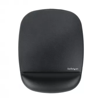 StarTech.com podložka pod myš s opierkou zápästia, 6,7 x 7,1 x 0,8 palcov (17 x 18 x 2 cm), ergonomická podložka pod myš s opierkou zápästia, podložka na stôl s protišmykovou PU základňou, polstrovaná gélová podložka pod myš s opierkou zápästia