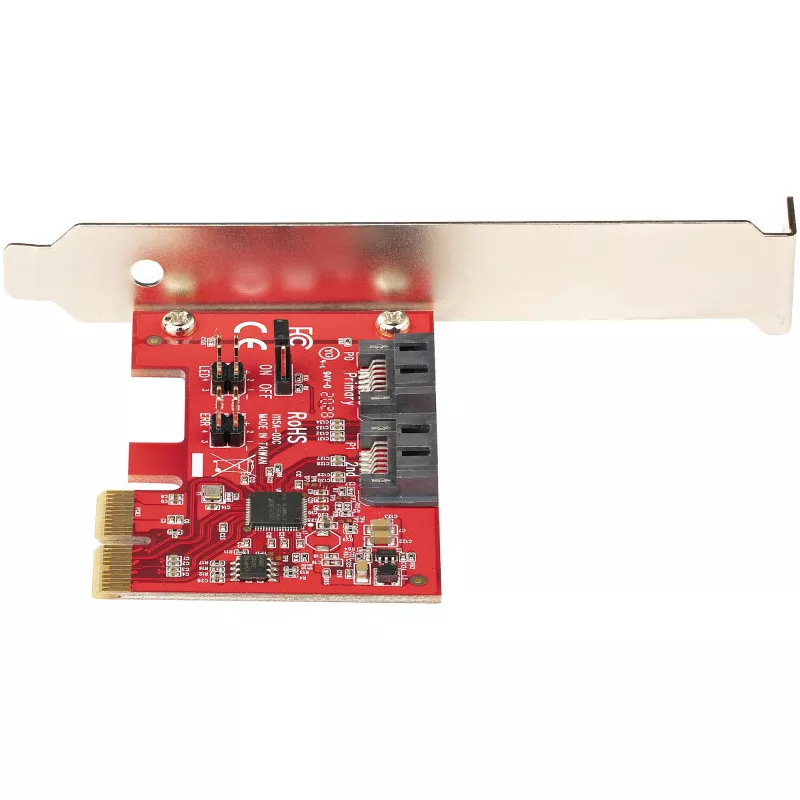 StarTech.com SATA PCIe karta - 2-portová PCIe SATA rozširujúca karta - 6 Gb/s - Full/Low Profile - PCI Express na SATA adaptér/radič - ASM1062R SATA RAID - PCIe na SATA konvertor