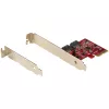 StarTech.com SATA PCIe karta - 2-portová PCIe SATA rozširujúca karta - 6 Gb/s - Full/Low Profile - PCI Express na SATA adaptér/radič - ASM1062R SATA RAID - PCIe na SATA konvertor