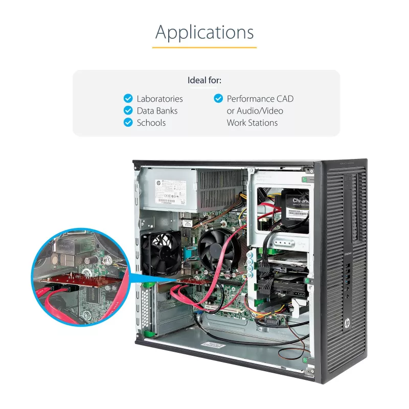 StarTech.com SATA PCIe karta - 2-portová PCIe SATA rozširujúca karta - 6 Gb/s - Full/Low Profile - PCI Express na SATA adaptér/radič - ASM1062R SATA RAID - PCIe na SATA konvertor